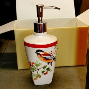 Lenox bird soap dispenser